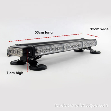 14 Inch 80W LED Strobe Flashing Light Bar - Double Side High Intensity Emergency Warning Beacon with Magnetic